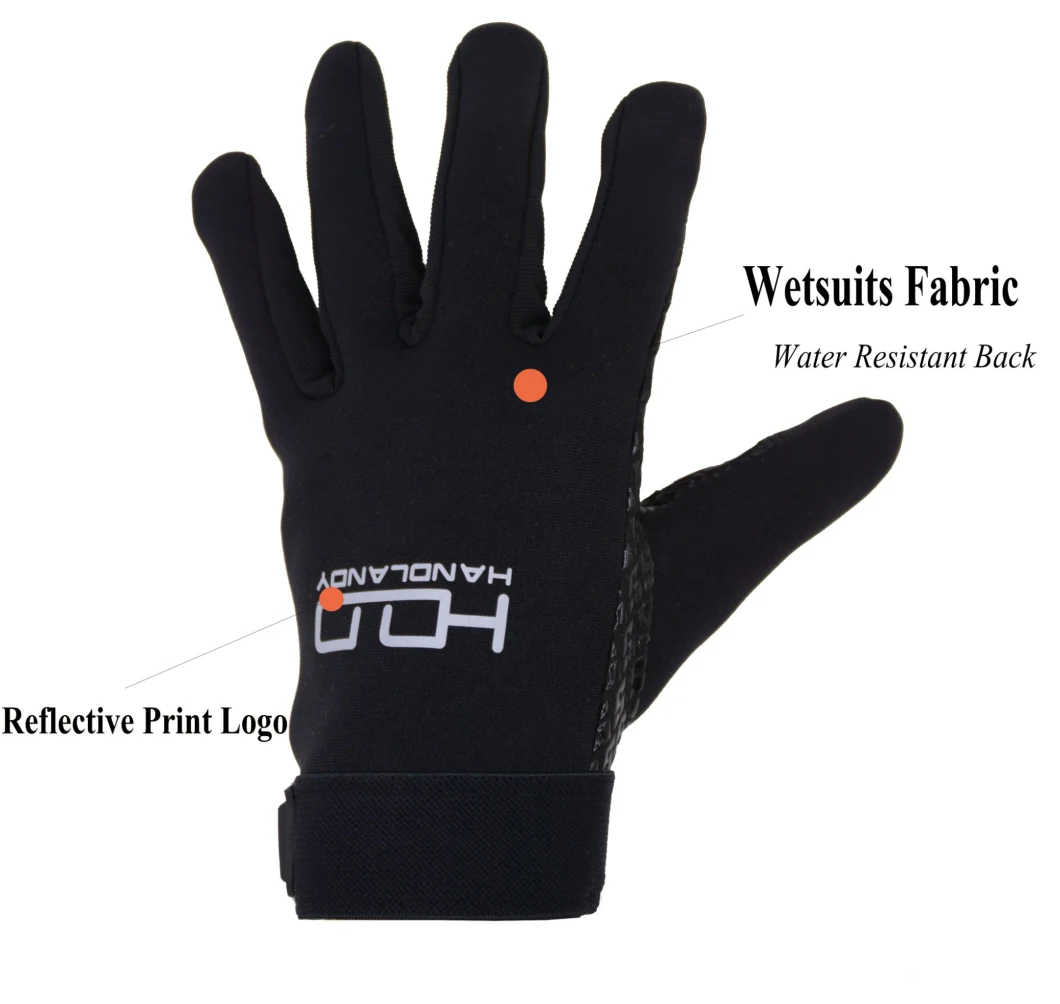 Pri Windproof Water Rain Resistant Silicone Palm Outdoor Boating Riding Touch Screen Cycling Other Sports Gloves