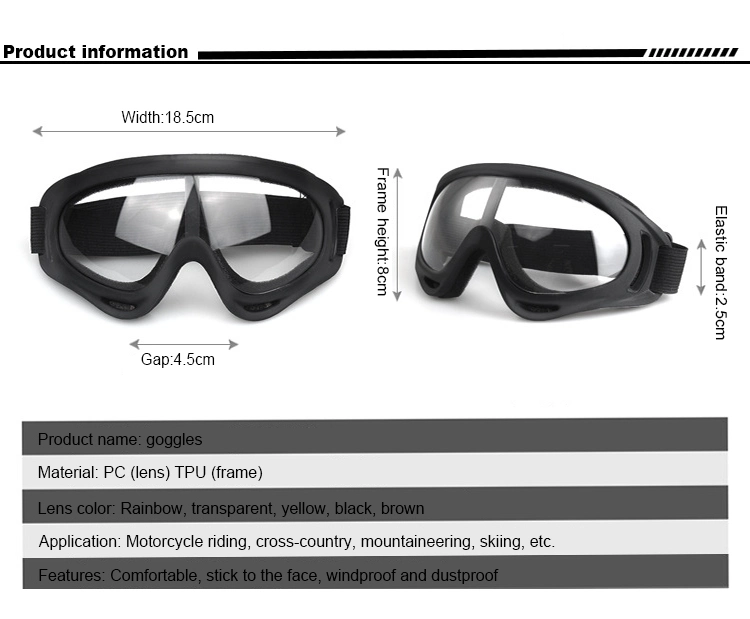 Outdoor Sport Wholesale Sports Eyewear Unisex UV Protection Sunglasses off Road Dirt Bike Bicycle Glasses