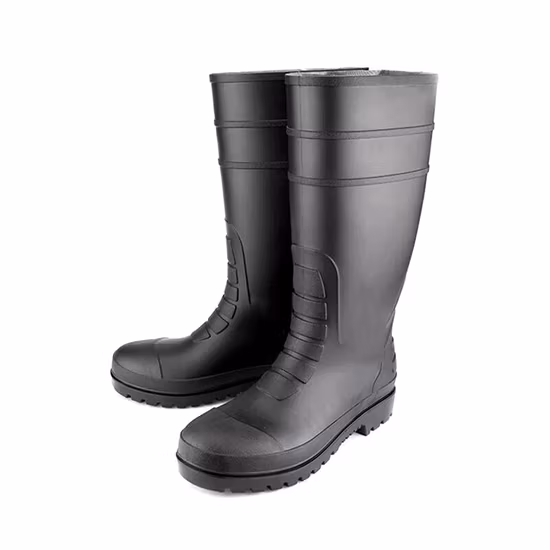 Rubber Boots Safety Rain Boots with Steel Toe and Steel Sole in Guangzhou