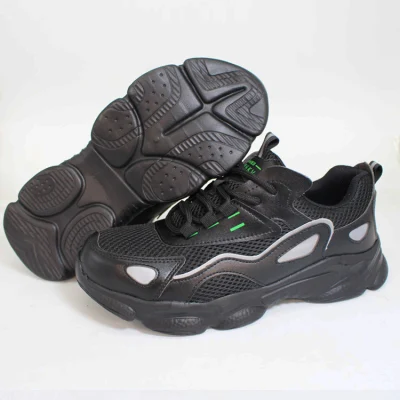 Sapatos de segurança sapatos de segurança casuais de plástico de proteção industrial para homens