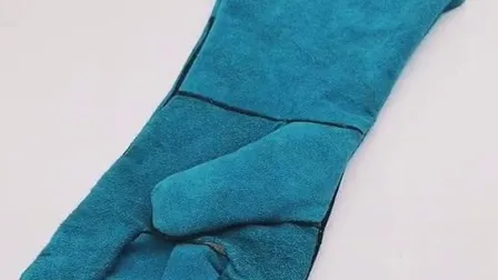 Luvas de solda de couro resistentes ao calor em Guangzhou
